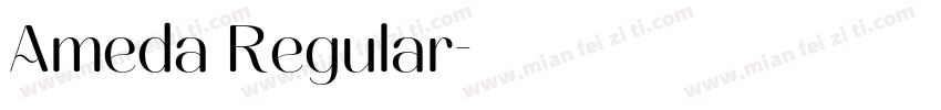 Ameda Regular字体转换